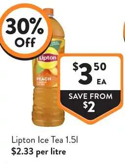 Foodworks Lipton Ice Tea offer