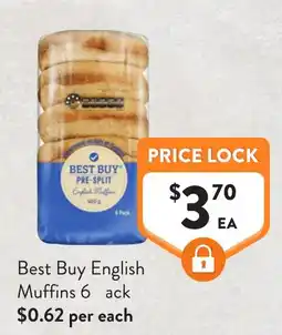 Foodworks Best Buy English Muffins offer