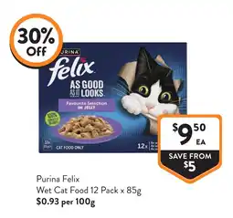 Foodworks Purina Felix Wet Cat Food offer