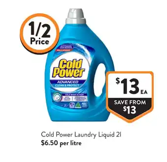 Cold Power Laundry Liquid