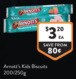 Foodworks Arnott's Kids Biscuits offer