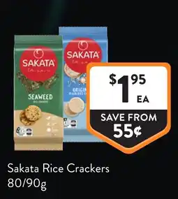 Foodworks Sakata Rice Crackers offer