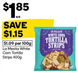 Woolworths La Mesita White Corn Tortilla Strips offer