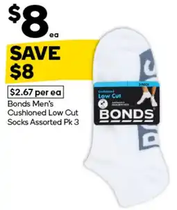 Woolworths Bonds Men's Cushioned Low Cut Socks offer