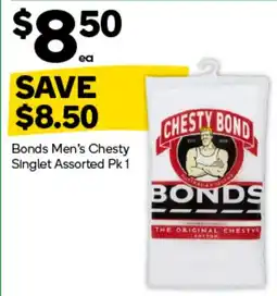 Woolworths Bonds Men's Chesty Singlet Assorted offer