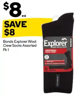 Woolworths Bonds Explorer Wool Crew Socks Assorted offer