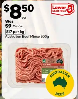 Woolworths Australian Beef Mince offer