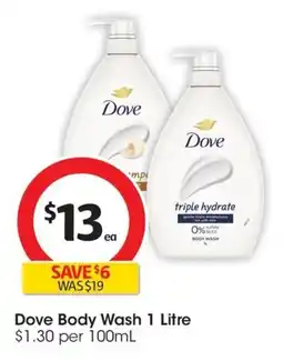 Coles Dove Body Wash offer