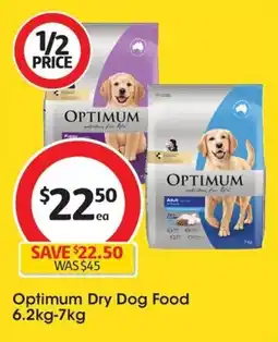 Coles Optimum Dry Dog Food offer