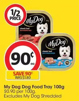 Coles My Dog Dog Food Tray offer