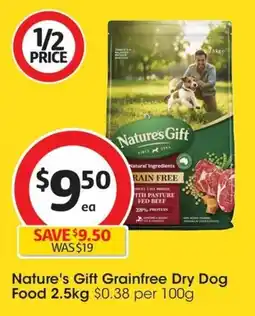 Coles Nature's Gift Grainfree Dry Dog Food offer
