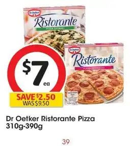 Coles Dr Oetker Ristorante Pizza offer