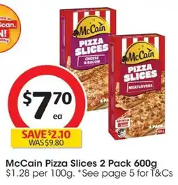 Coles McCain Pizza Slices offer