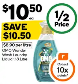 Woolworths OMO Wonder Wash Laundry Liquid offer