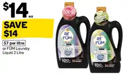 Woolworths ar FÜM Laundry Liquid offer