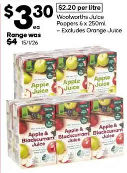 Woolworths Woolworths Juice Poppers offer