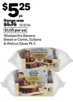 Woolworths Woolworths Banana Bread offer