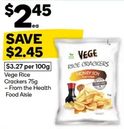 Woolworths Vege Rice Crackers offer