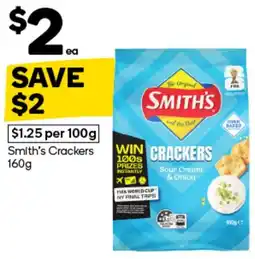 Woolworths Smith's Crackers offer