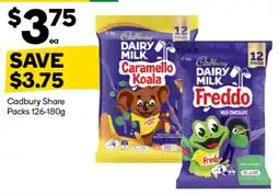 Woolworths Cadbury Share Packs offer