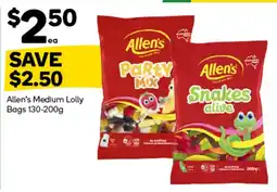 Woolworths Allen's Medium Lolly Bags offer