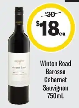 Coles Winton Road Barossa Cabernet Sauvignon offer