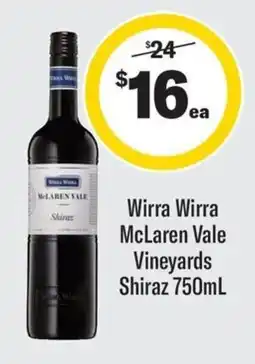 Coles Wirra Wirra McLaren Vale Shiraz offer