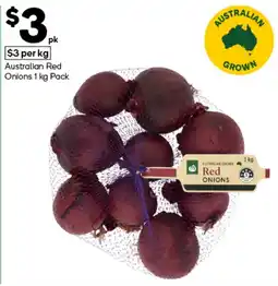 Woolworths Australian Red Onions offer