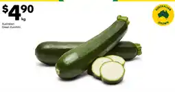 Woolworths Australian Green Zucchini offer