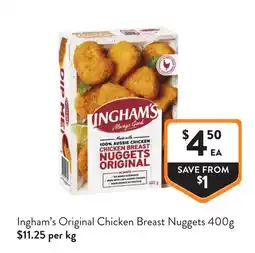 Foodworks Ingham's Original Chicken Breast Nuggets offer