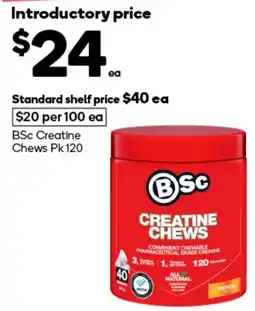 Woolworths BSc Creatine Chews offer