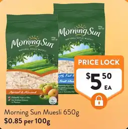 Foodworks Morning Sun Muesli offer