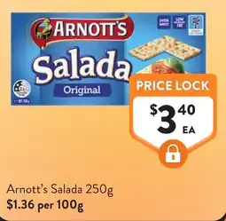 Foodworks Arnott's Salada offer