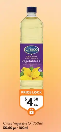 Foodworks Crisco Vegetable Oil offer