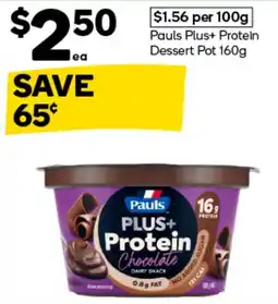 Woolworths Pauls Plus+ Protein Dessert Pot offer
