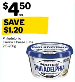 Woolworths Philadelphia Cream Cheese Tubs offer