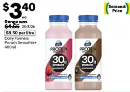 Woolworths Dairy Farmers Protein Smoothie+ offer