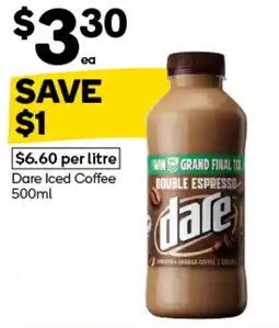 Woolworths Dare Iced Coffee offer