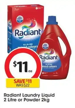 Coles Radiant Laundry Liquid offer