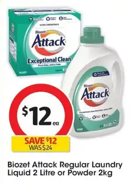Coles Biozet Attack Regular Laundry Liquid offer