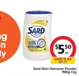Coles Sard Stain Remover Powder offer