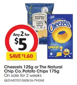 Coles Cheezels or The Natural Chip Co. Potato Chips offer