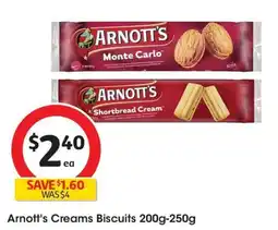 Coles Arnott's Creams Biscuits offer