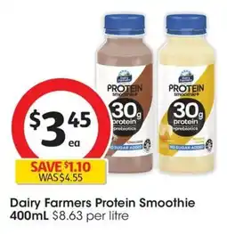 Coles Dairy Farmers Protein Smoothie offer