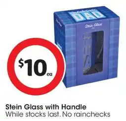 Coles Stein Glass with Handle offer