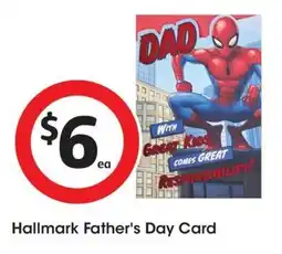 Coles Hallmark Father's Day Card offer