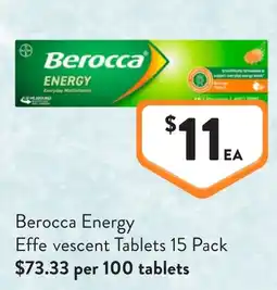 Foodworks Berocca Energy Effervescent Tablets offer