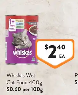 Foodworks Whiskas Wet Cat Food offer