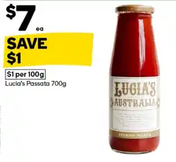 Woolworths Lucia's Passata offer
