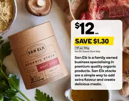 Woolworths San Elk Organic Stock Beef Bone offer